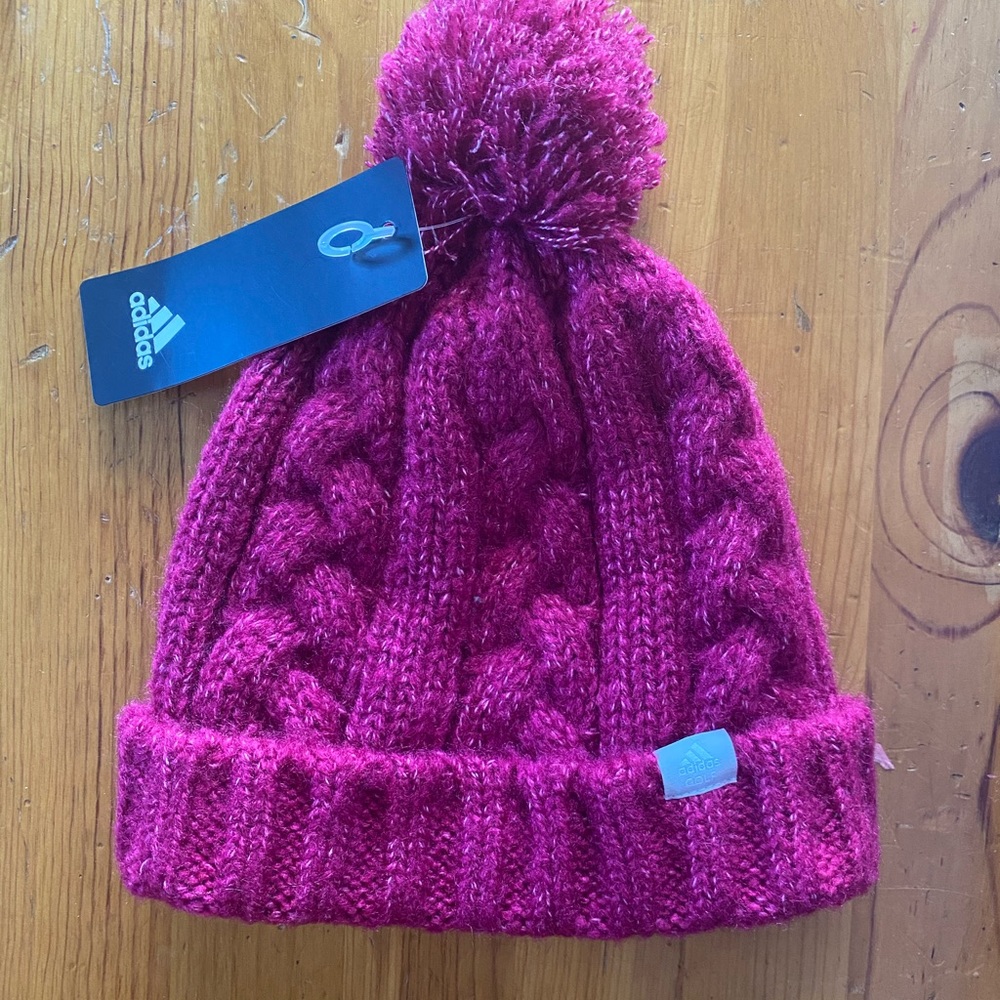 NWT ADIDAS Golf Pom Beanie